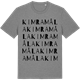 Mid Heather Gray t-shirt med Kimramåla ordlek t-shirt