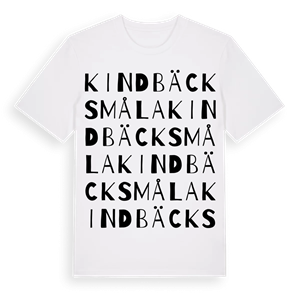 Kindbäcksmåla ordlek t-shirt – ekologisk bomull t-shirt från Pinshirt