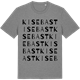 Mid Heather Gray t-shirt med Kisebast ordlek t-shirt
