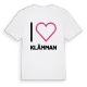 Jag älskar Klämman t-shirt stort tryck