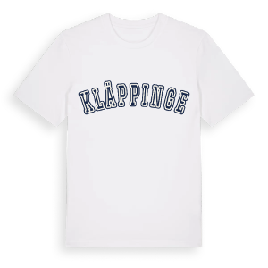 Kläppinge college t-shirt – ekologisk bomull t-shirt från Pinshirt