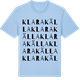 Blue Soul t-shirt med Klara källa ordlek t-shirt