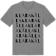 Mid Heather Gray t-shirt med Klara källa ordlek t-shirt