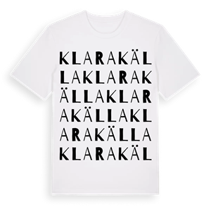 Klara källa ordlek t-shirt – ekologisk bomull t-shirt från Pinshirt