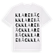 Klarebäck ordlek t-shirt