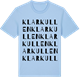 Blue Soul t-shirt med Klarkullen ordlek t-shirt