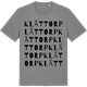 Mid Heather Gray t-shirt med Klättorp ordlek t-shirt