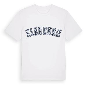 Klenehem college t-shirt – ekologisk bomull t-shirt från Pinshirt