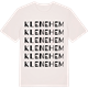 Vintage White t-shirt med Klenehem ordlek t-shirt