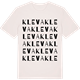 Vintage White t-shirt med Kleva ordlek t-shirt