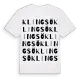 Klingsö ordlek t-shirt