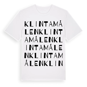 Klintamålen ordlek t-shirt – ekologisk bomull t-shirt från Pinshirt
