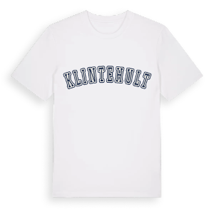 Klintehult college t-shirt – ekologisk bomull t-shirt från Pinshirt