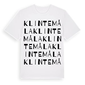 Klintemåla ordlek t-shirt – ekologisk bomull t-shirt från Pinshirt