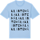 Blue Soul t-shirt med Klintemåla ordlek t-shirt