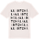 Vintage White t-shirt med Klintemåla ordlek t-shirt