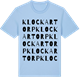 Blue Soul t-shirt med Klockartorp ordlek t-shirt