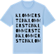 Blue Soul t-shirt med Klommersten ordlek t-shirt