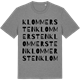 Mid Heather Gray t-shirt med Klommersten ordlek t-shirt