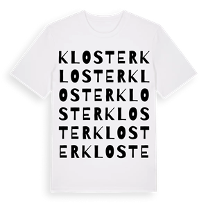 Kloster ordlek t-shirt – ekologisk bomull t-shirt från Pinshirt
