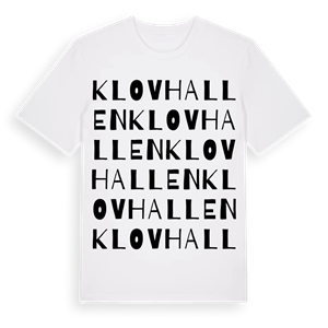 Klovhallen ordlek t-shirt – ekologisk bomull t-shirt från Pinshirt