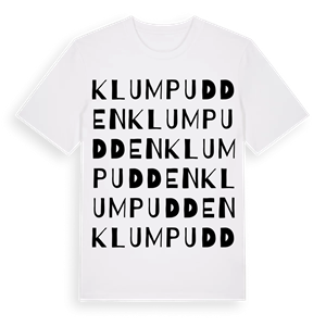 Klumpudden ordlek t-shirt – ekologisk bomull t-shirt från Pinshirt