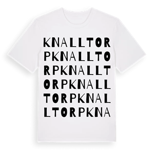 Knalltorp ordlek t-shirt – ekologisk bomull t-shirt från Pinshirt