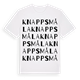 Knappsmåla ordlek t-shirt