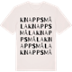 Vintage White t-shirt med Knappsmåla ordlek t-shirt