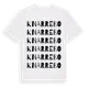 White t-shirt med Knarrebo ordlek t-shirt