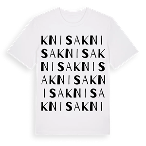Knisa ordlek t-shirt – ekologisk bomull t-shirt från Pinshirt