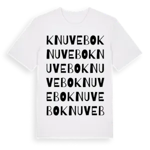 Knuvebo ordlek t-shirt – ekologisk bomull t-shirt från Pinshirt