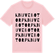 Pink Cotton t-shirt med Knuvebotorp ordlek t-shirt