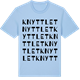 Blue Soul t-shirt med Knyttlet ordlek t-shirt