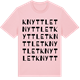 Pink Cotton t-shirt med Knyttlet ordlek t-shirt