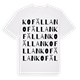 Kofällan ordlek t-shirt