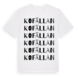 Kofällan ordlek t-shirt – ekologisk bomull t-shirt från Pinshirt