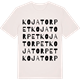 Vintage White t-shirt med Kojatorpet ordlek t-shirt
