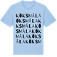 Blue Soul t-shirt med Köksmåla ordlek t-shirt