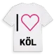 Jag älskar Köl t-shirt stort tryck