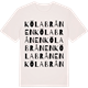 Vintage White t-shirt med Kölabrånen ordlek t-shirt