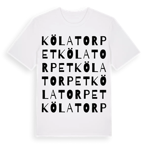Kölatorpet ordlek t-shirt – ekologisk bomull t-shirt från Pinshirt