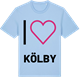 Blue Soul t-shirt med Jag älskar Kölby t-shirt stort tryck