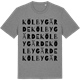 Mid Heather Gray t-shirt med Kölbygärde ordlek t-shirt