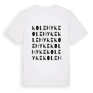 Kolehyke ordlek t-shirt – ekologisk bomull t-shirt från Pinshirt