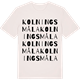 Vintage White t-shirt med Kolningsmåla ordlek t-shirt