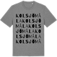 Mid Heather Gray t-shirt med Kolsjömåla ordlek t-shirt