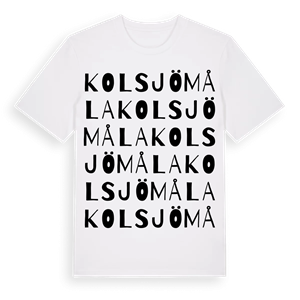 Kolsjömåla ordlek t-shirt – ekologisk bomull t-shirt från Pinshirt