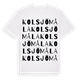 Kolsjömåla ordlek t-shirt