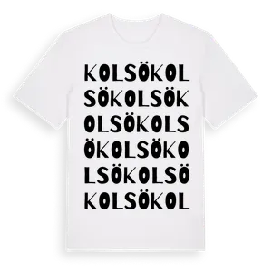 Kolsö ordlek t-shirt – ekologisk bomull t-shirt från Pinshirt